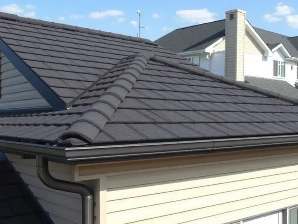 Completed roofing project